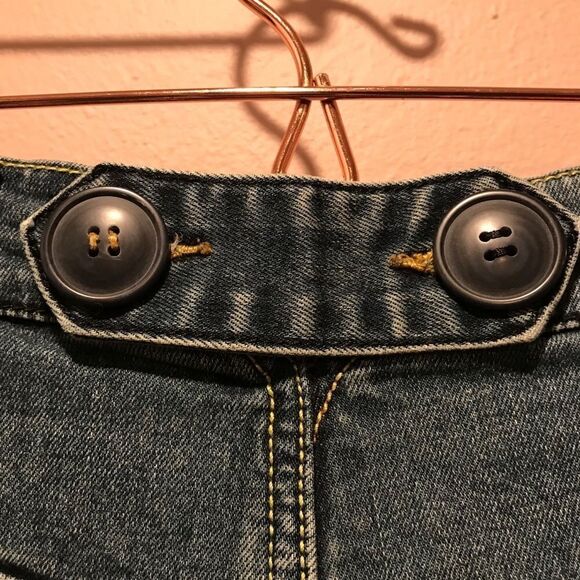 Free people dark wash long denim high low skirt - Picture 8 of 12